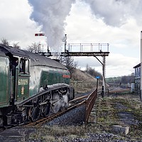 Buy canvas prints of 60009 Union Of South Africa departing Hellifield. by David Birchall