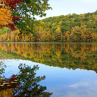 Buy canvas prints of Connecticut River in Autumn by David Birchall