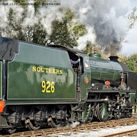 Buy canvas prints of Steam locomotive 926 Repton. by David Birchall