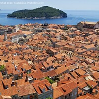 Buy canvas prints of The rooftops of Dubrovnik by David Birchall
