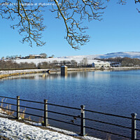 Buy canvas prints of Winter at Hollingworth Lake. by David Birchall