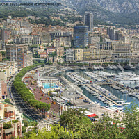 Buy canvas prints of Monte Carlo cityscape. by David Birchall