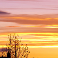 Buy canvas prints of Sunset, Gateshead, Skyline by Helen Holmes