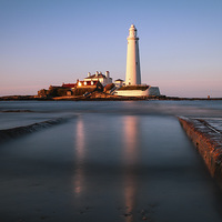 Buy canvas prints of  Sunset on St Marys Island by Helen Holmes
