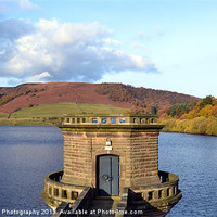 Buy canvas prints of Pumphouse at Ladybower Reservoir by A B