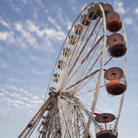 Buy canvas prints of Ferris wheel by A B