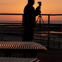 Buy canvas prints of Sunset Photographer by Mike Laskey