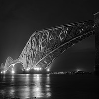 Buy canvas prints of Railbridge Black & White by bryan hynd