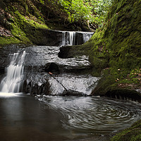 Buy canvas prints of Fintry Waterfalls by bryan hynd