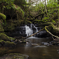 Buy canvas prints of Fintry Waterfalls 2 by bryan hynd