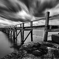 Buy canvas prints of Historic Pier at Culross by bryan hynd