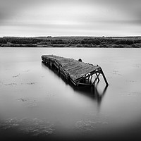 Buy canvas prints of Jetty at Loch Fitty by bryan hynd