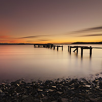 Buy canvas prints of Sunset at Aberdour by bryan hynd