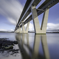 Buy canvas prints of Queensferry Crossing Portrait by bryan hynd