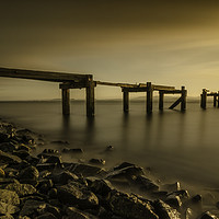 Buy canvas prints of Aberdour Sunset by bryan hynd