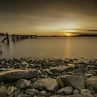 Buy canvas prints of Sunset at Hawkscraig by bryan hynd