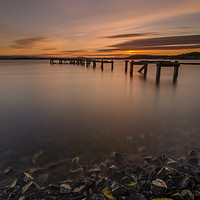 Buy canvas prints of Aberdout at Sunset by bryan hynd