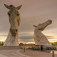Buy canvas prints of The Kelpies by bryan hynd