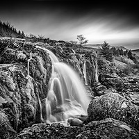 Buy canvas prints of Fintry Falls by bryan hynd