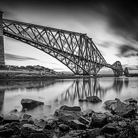 Buy canvas prints of The Bridge Black and White by bryan hynd