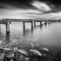 Buy canvas prints of The Pier at Aberdour by bryan hynd