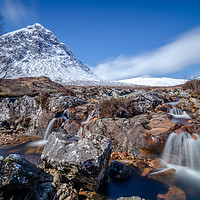 Buy canvas prints of Etive Mor Falls  by bryan hynd