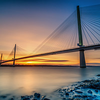 Buy canvas prints of Queensferry Sunset by bryan hynd