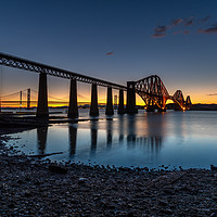 Buy canvas prints of The Bridge After Sunset  by bryan hynd