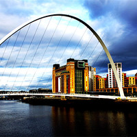 Buy canvas prints of Newcastle bridge by Elizabeth Page