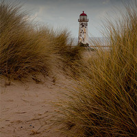 Buy canvas prints of Talacre Beach Lighthouse by Steve Jackson
