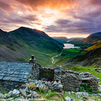 Buy canvas prints of Warnscale Bothy overlooking Buttermere by Steve Jackson