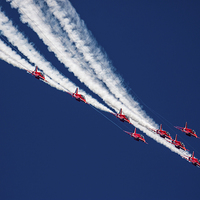 Buy canvas prints of The Red Arrows by Dan Kemsley