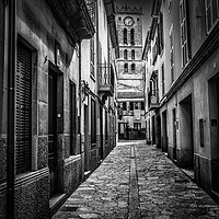 Buy canvas prints of Carrer dels Angels by Perry Johnson