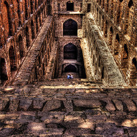 Buy canvas prints of The Step Well by Perry Johnson