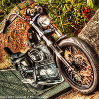 Buy canvas prints of Half a bike by Perry Johnson