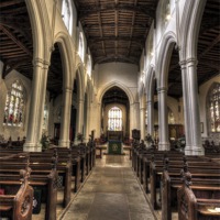 Buy canvas prints of St Neots Church by Perry Johnson