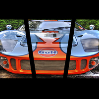 Buy canvas prints of Ford GT Triptych by Perry Johnson