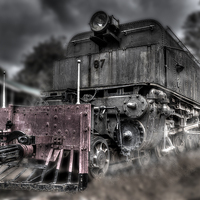 Buy canvas prints of  Train 87 by Perry Johnson