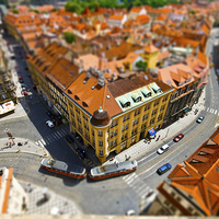 Buy canvas prints of  Tilt shift by Perry Johnson