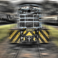 Buy canvas prints of Locomotive by Perry Johnson
