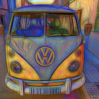 Buy canvas prints of VW Split Screen by Perry Johnson