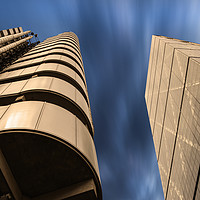 Buy canvas prints of Lloyds and Leadenhall Buildings by Perry Johnson