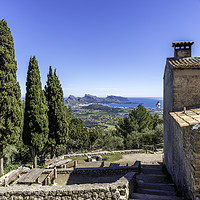 Buy canvas prints of View from the Puig de Maria by Perry Johnson