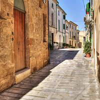Buy canvas prints of Alcudia old town by Perry Johnson