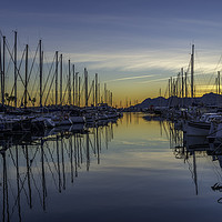 Buy canvas prints of Reflections in the Port by Perry Johnson