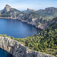 Buy canvas prints of View point at Cap de Formentor by Perry Johnson