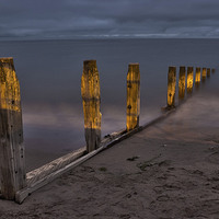 Buy canvas prints of Golden Posts by Steven Dunn-Sims