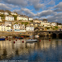 Buy canvas prints of Reflections on The River Looe by Rosie Spooner