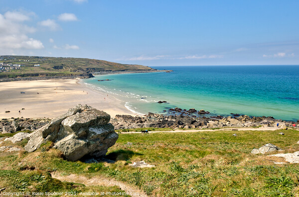 Porthmeor Beach in St Ives Cornwall Picture Board by Rosie Spooner