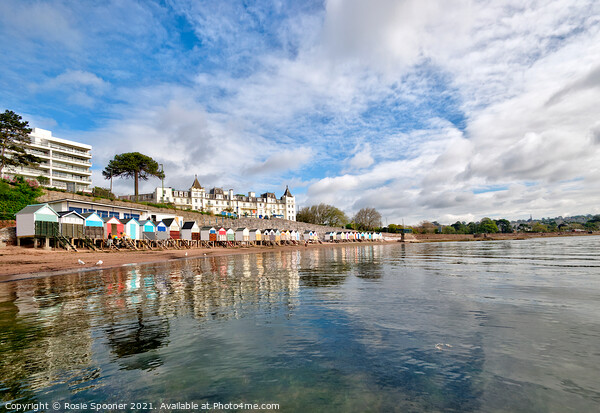 Reflections at Corbyn Head Beach Torquay Picture Board by Rosie Spooner
